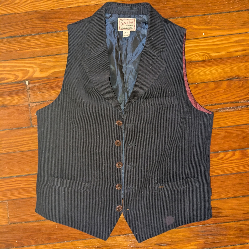 Purple corduroy vest